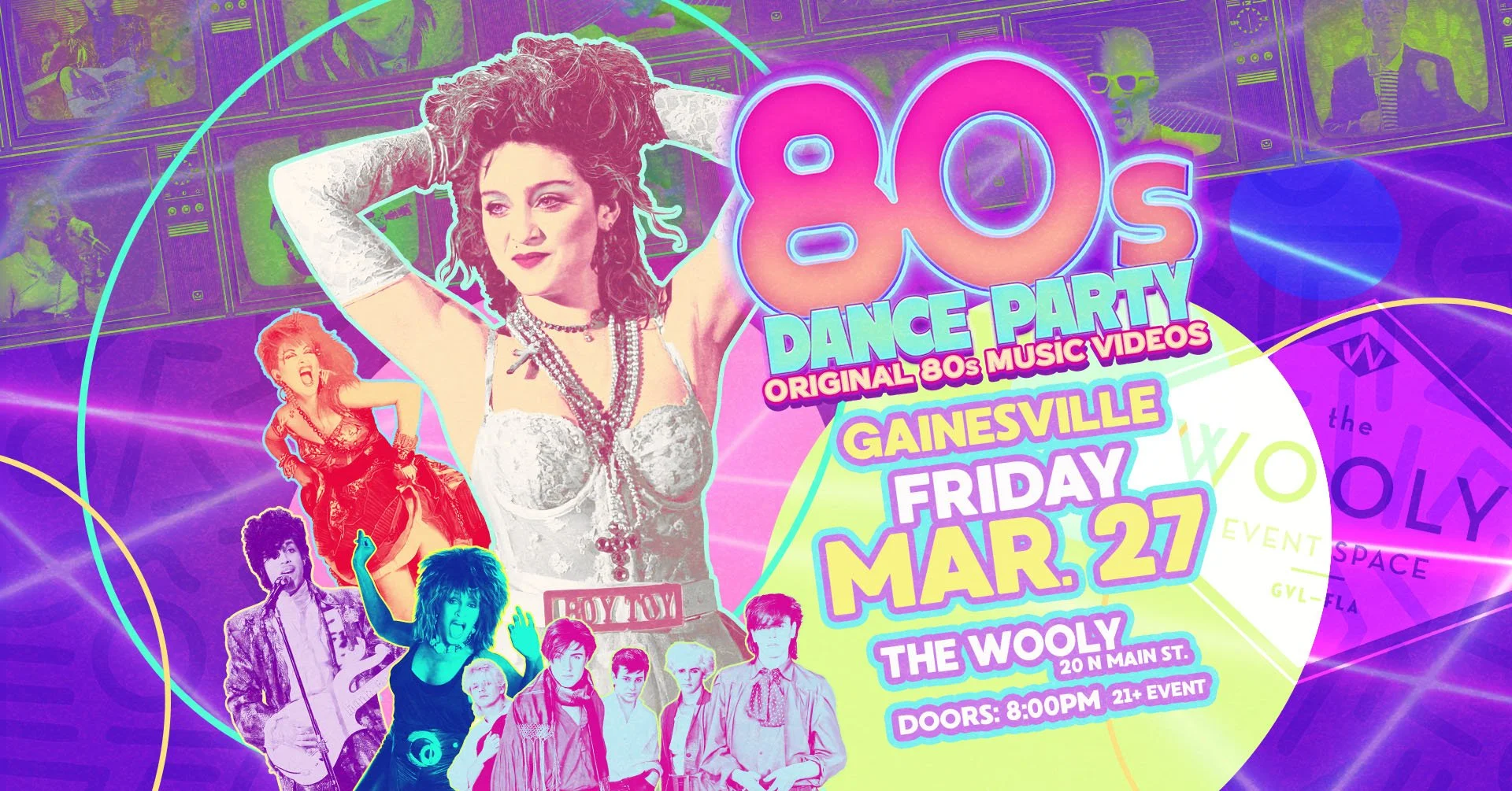 Fri. 3.27 - 80s Dance Party — Top Secret Events